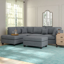 Load image into Gallery viewer, Gray Hemphill 104" Wide Reversible Sofa & Chaise with Ottoman ( 3 Boxes )( AP690 )