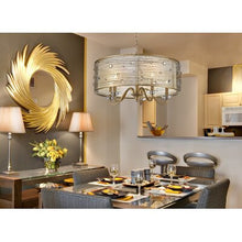 Load image into Gallery viewer, Peruvian Gold Hermione 5 - Light Candle Style Drum Chandelier - 746CE