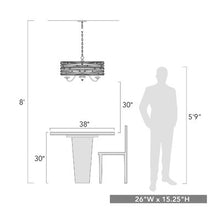 Load image into Gallery viewer, Peruvian Gold Hermione 5 - Light Candle Style Drum Chandelier - 746CE