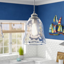 Load image into Gallery viewer, Brushed Nickel Herrod 1 - Light Single Bell Pendant #931HW