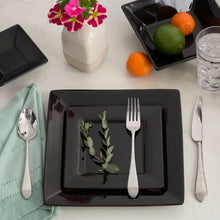 Load image into Gallery viewer, Ilse Black Square 36 Piece Dinnerware Set - AS IS (174MM)