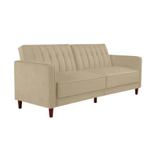 Load image into Gallery viewer, Imani Velvet 81.5" Wide Square Arm Convertible Sofa 880CDR