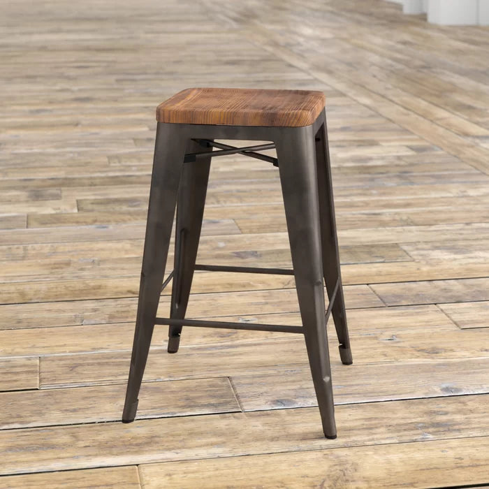 Irvington Solid Wood Bar Stool (30" Seat Height) (Set of 4) Salvage