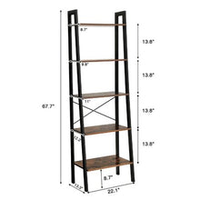 Load image into Gallery viewer, Brown Jabari Ladder Bookcase - 590CE