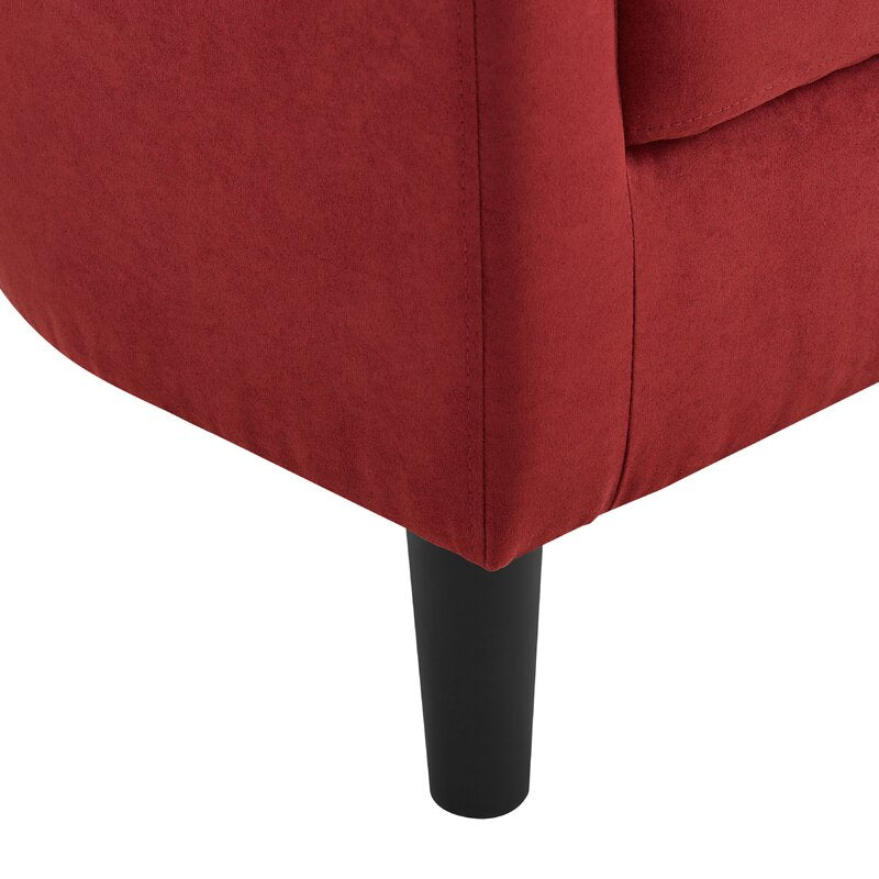 Jazouli linen barrel chair and ottoman deals