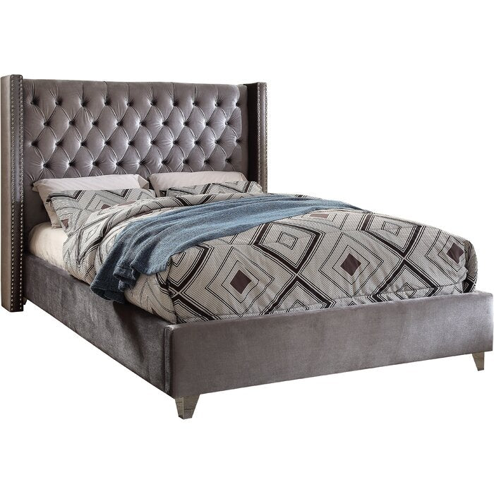 Jennie solid wood tufted bed top