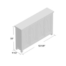 Load image into Gallery viewer, White Kamila 52.63" Wide Sideboard #AD363-OB