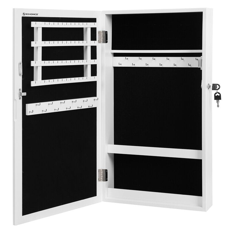 Karmakar wall mounted jewelry hot sale armoire with mirror