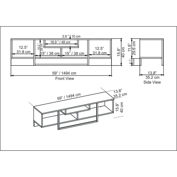 Karon TV Stand for TVs up to 65" – Salvage & Co Fishers