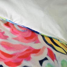 Load image into Gallery viewer, Queen Blue/Pink/Green Kerwin Duvet Cover (ND214)

