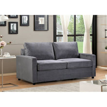 Load image into Gallery viewer, Knightsville Velvet 70" Square Arms Sofa Bed Gray 3524RR