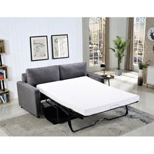 Load image into Gallery viewer, Knightsville Velvet 70" Square Arms Sofa Bed Gray 3524RR