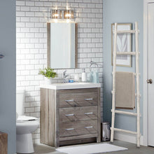 Load image into Gallery viewer, 71" H x 18" W x 2" D White Lianes Solid Wood Blanket Ladder