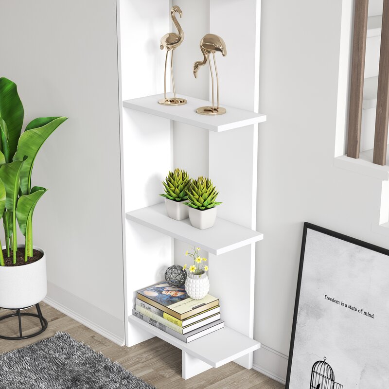 Lynnfield 67 H x 18 W Corner Bookcase 2838AH Salvage Co