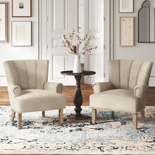 Load image into Gallery viewer, Lyric Armchair (Set of 2) Barley Tan #2439HW