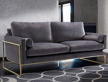 Load image into Gallery viewer, Meridian Furniture Mila Grey Velvet Sofa