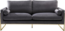 Load image into Gallery viewer, Meridian Furniture Mila Grey Velvet Sofa