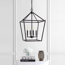 Load image into Gallery viewer, Maggiemae 4 - Light Lantern Geometric Chandelier Oil Rubbed Bronze #1278HW