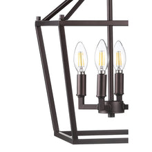 Load image into Gallery viewer, Maggiemae 4 - Light Lantern Geometric Chandelier Oil Rubbed Bronze #1278HW