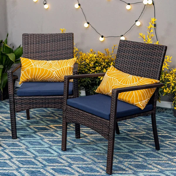 Mcgahan Patio Dining Armchair with Cushion (Set of 2) Salvage & Co