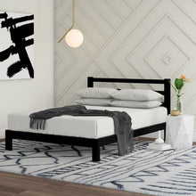 Load image into Gallery viewer, Mcgovern Platform Bed Black Queen 3375RR