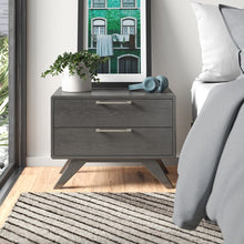 Load image into Gallery viewer, Gray Wash Merrinda 2 Drawer Nightstand (SB473)