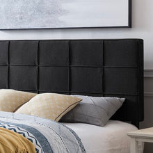 Load image into Gallery viewer, Morgan Upholstered Panel Headboard Black 560CDR