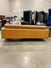 Load image into Gallery viewer, Kaiden 85" Wide Faux Leather Square Arm Sofa