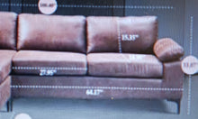 Load image into Gallery viewer, Mckenny Half Vegan Leather Sectional