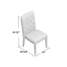 Load image into Gallery viewer, Oralia Ivory Tufted Upholstered Side Chair - Set of 2 (246MM)
