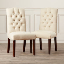 Load image into Gallery viewer, Oralia Ivory Tufted Upholstered Side Chair - Set of 2 (246MM)