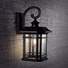 Load image into Gallery viewer, Cendra 1-Light Black Outdoor Wall Lantern Sconce (SB136)