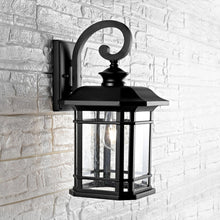 Load image into Gallery viewer, Cendra 1-Light Black Outdoor Wall Lantern Sconce (SB136)