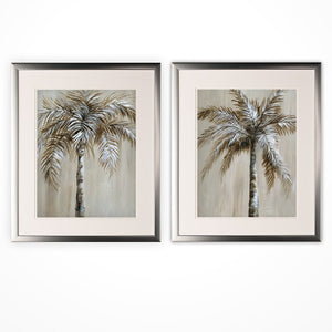 'Palm Magic I' 2 Piece Framed Acrylic Painting Print Set 5519RR