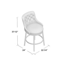 Load image into Gallery viewer, Papillion Swivel Counter Stool Smoke Gray #1811HW