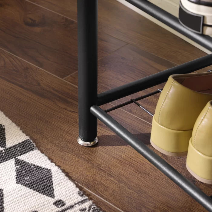 Greige Parke 27.6'' Wide Hall Tree with Bench and Shoe Storage