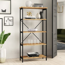 Load image into Gallery viewer, Parthenia Etagere Bookcase Black/ Antique 3332RR