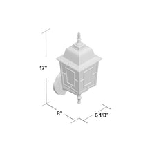 Load image into Gallery viewer, Payeur 17" H Hardwired Outdoor Wall Lantern - Rustic Bronze (SB933)