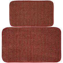 Load image into Gallery viewer, Chili Red Perseus 2 Piece Kitchen Mat Set (ND84)