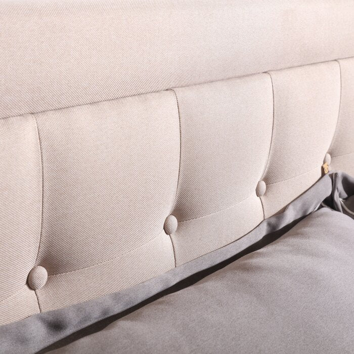 Pinheiro upholstered store platform bed
