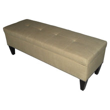 Load image into Gallery viewer, Potrero Wood Flip Top Storage Bench Sand *AS IS