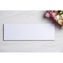 Load image into Gallery viewer, White Premium 4" x 12" Glass Subway Tile 508CDR