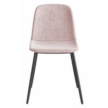 Load image into Gallery viewer, Ravi Upholstered Dining Chair (Set of 6) Blush Pink/Black Legs
