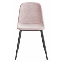 Load image into Gallery viewer, Ravi Upholstered Dining Chair (Set of 6) Blush Pink/Black Legs