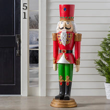 Load image into Gallery viewer, Green/Red/Gold Regal Nutcracker Figurine (SB1275)
