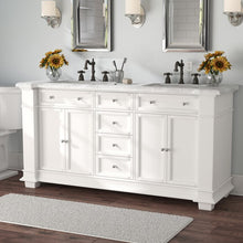 Load image into Gallery viewer, Riccardo 72" Double Bathroom Vanity BASE ONLY White 3597RR