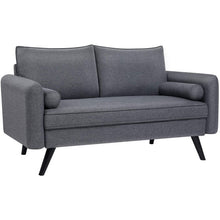Load image into Gallery viewer, Risinger Velvet 59.06'' Wide Round Arm Loveseat (AP557)