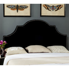 Load image into Gallery viewer, Black Velvet Queen Headboard