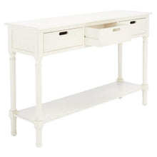 Load image into Gallery viewer, Landers 3 Drawer Console Table Distressed White