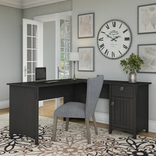 Load image into Gallery viewer, Salina Antique Black L-Shape Desk AS IS (SB981)